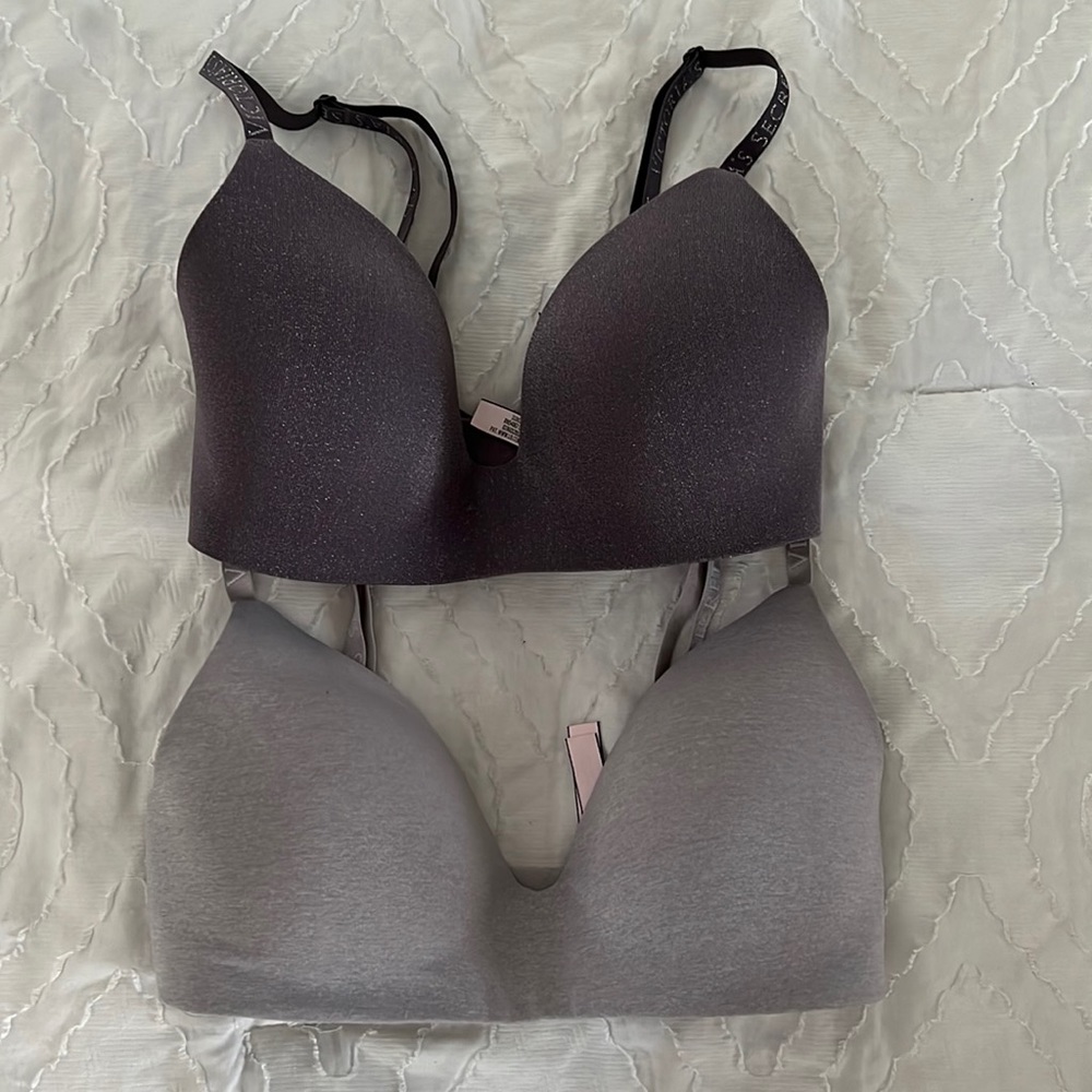 2 Victoria’s Secret wireless t-shirt bras 32 DD